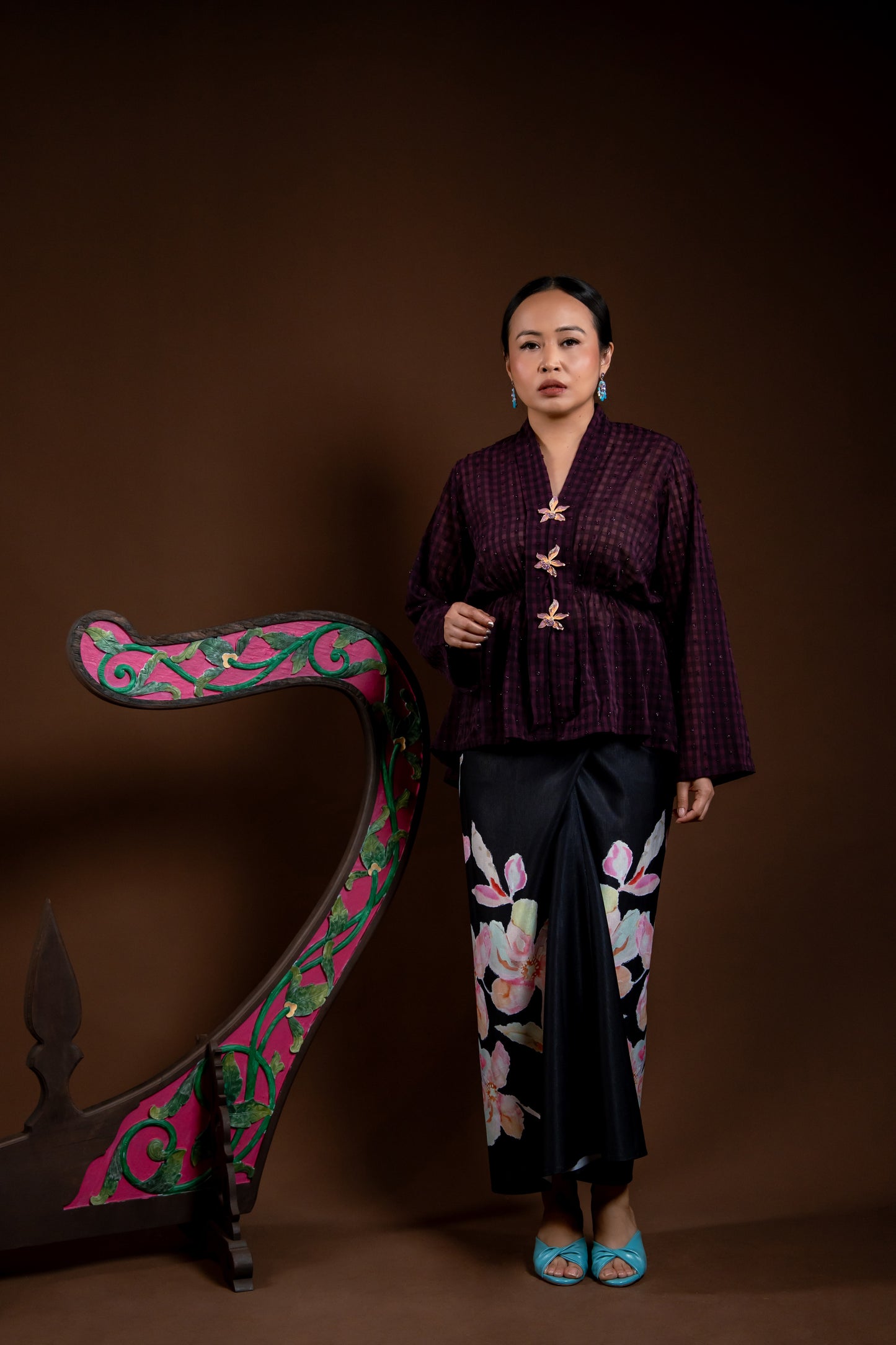 Baju Kebaya Rindu Merdu Ungu