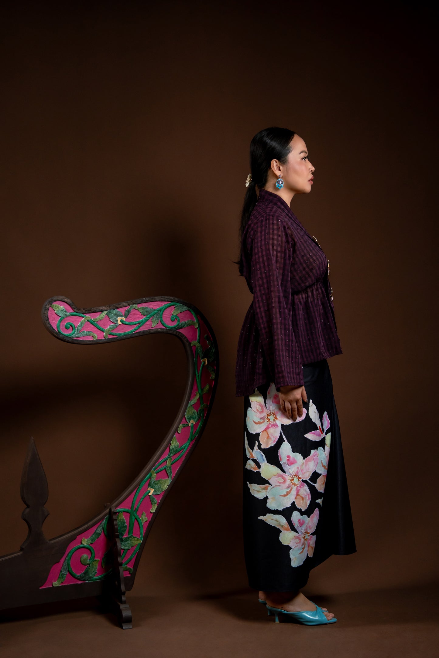 Baju Kebaya Rindu Merdu Ungu