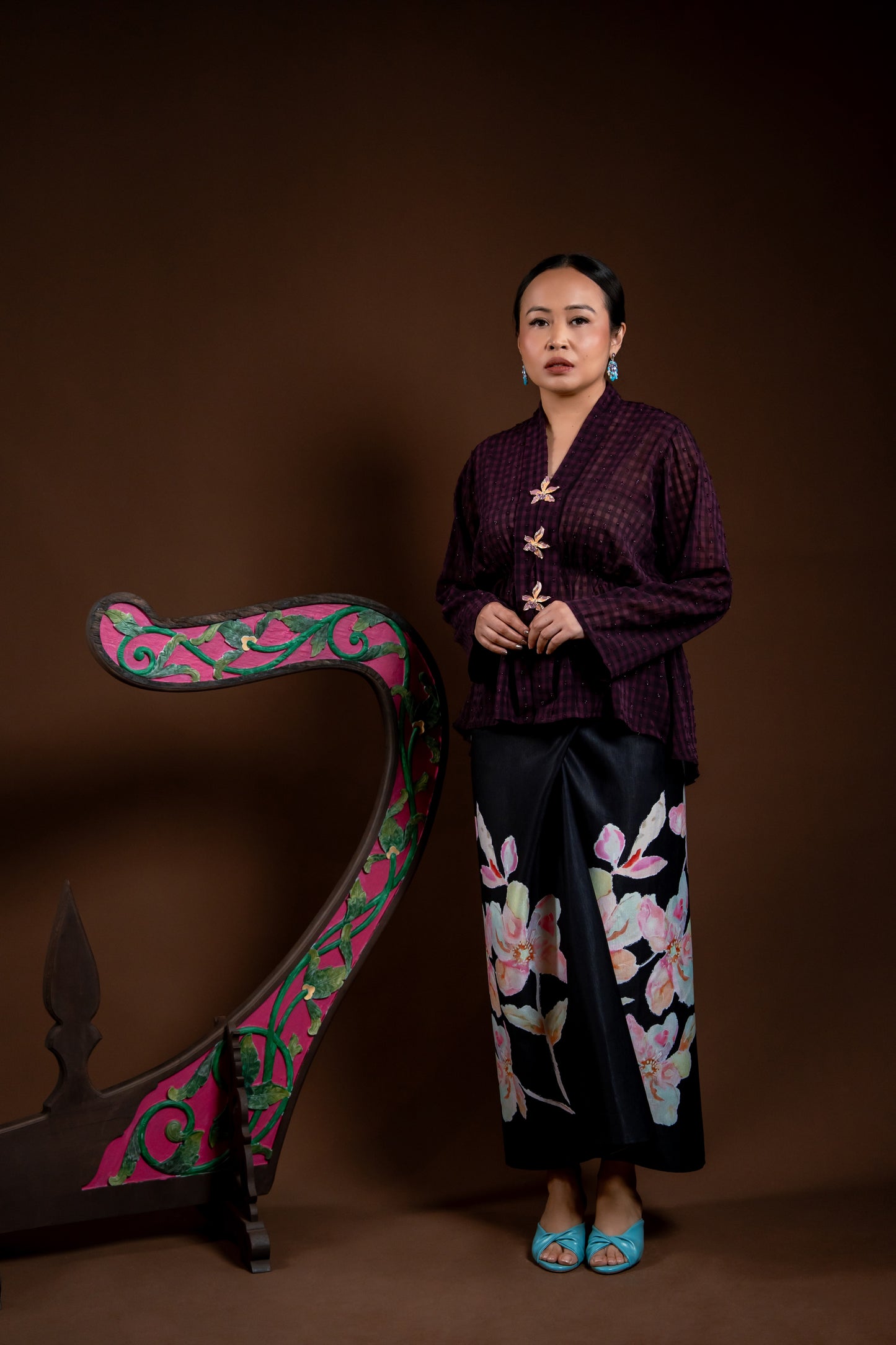 Baju Kebaya Rindu Merdu Ungu