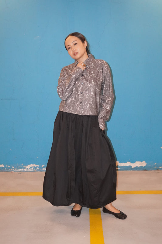 Skirt Cocoon Hitam