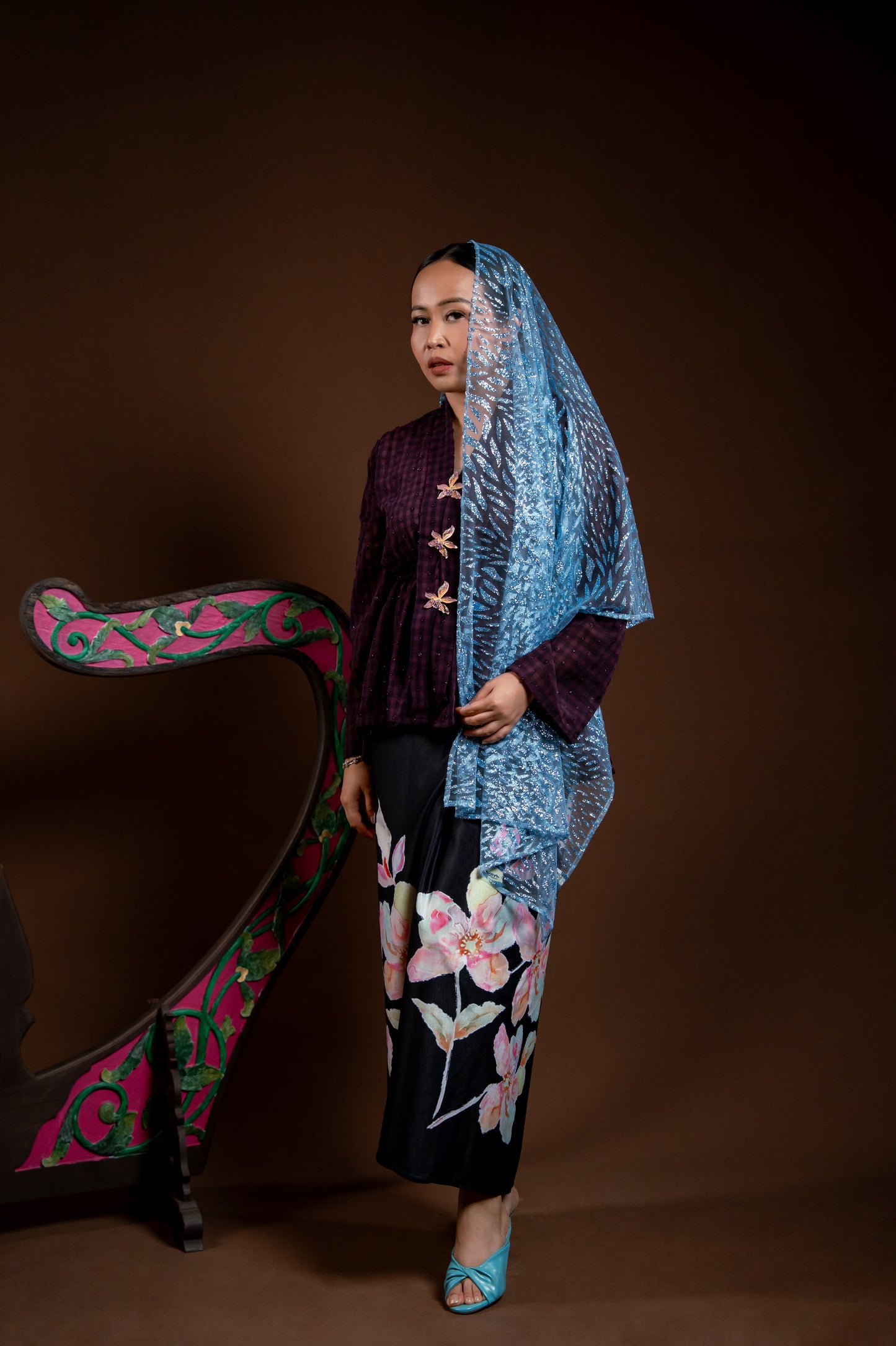 Baju Kebaya Rindu Merdu Ungu