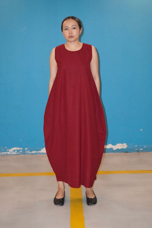 Dress Cocoon Marun