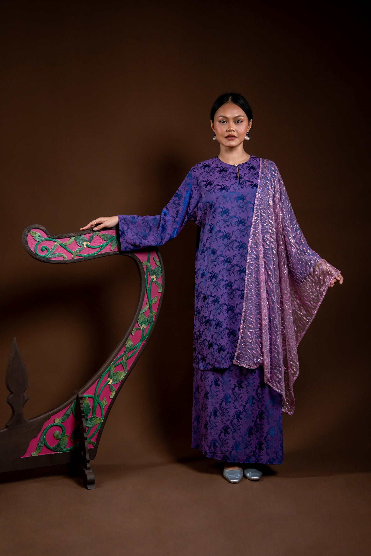 Kurung Rindu Set Mek Ungu