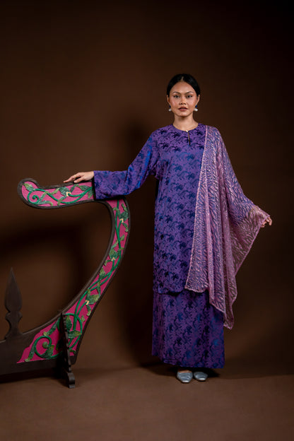 Kurung Rindu Set Mek Ungu