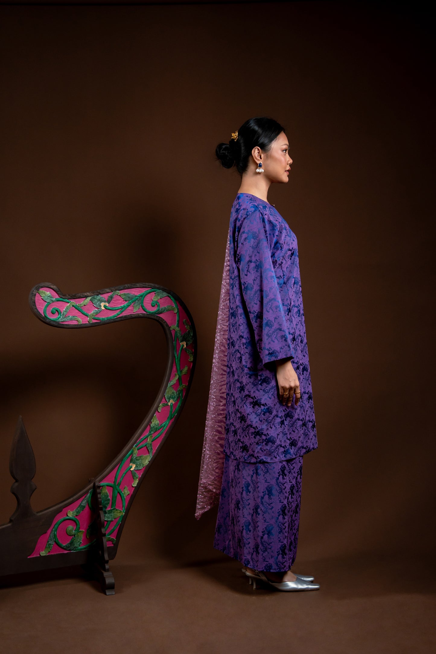Kurung Rindu Set Mek Ungu