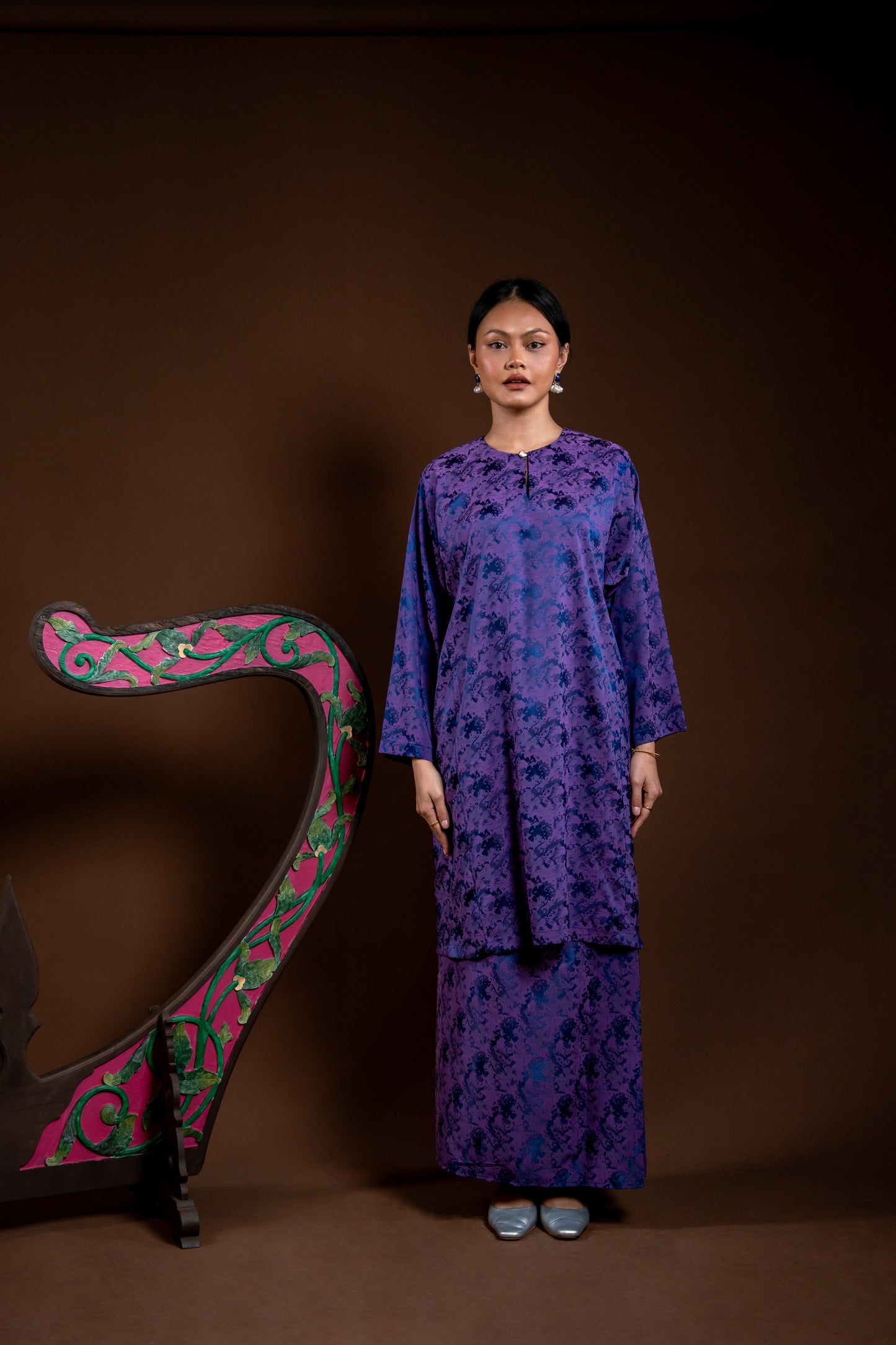 Kurung Rindu Set Mek Ungu