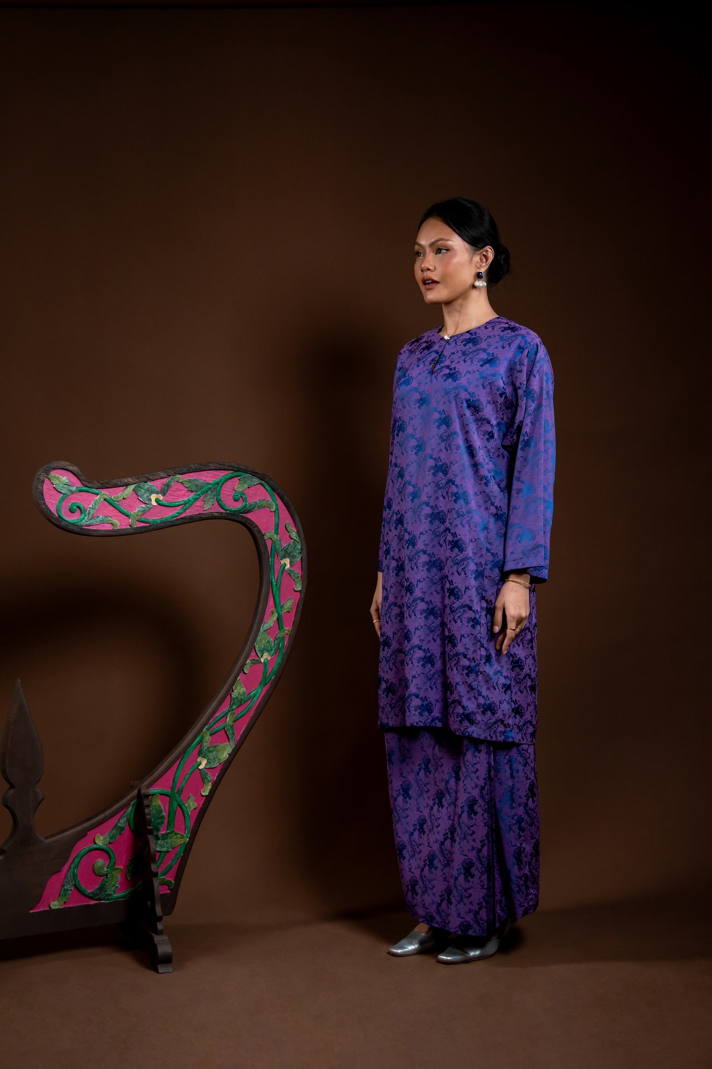 Kurung Rindu Set Mek Ungu
