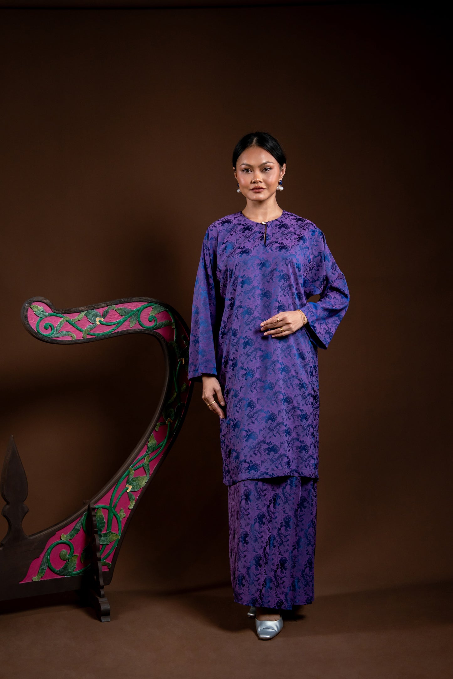 Kurung Rindu Set Mek Ungu