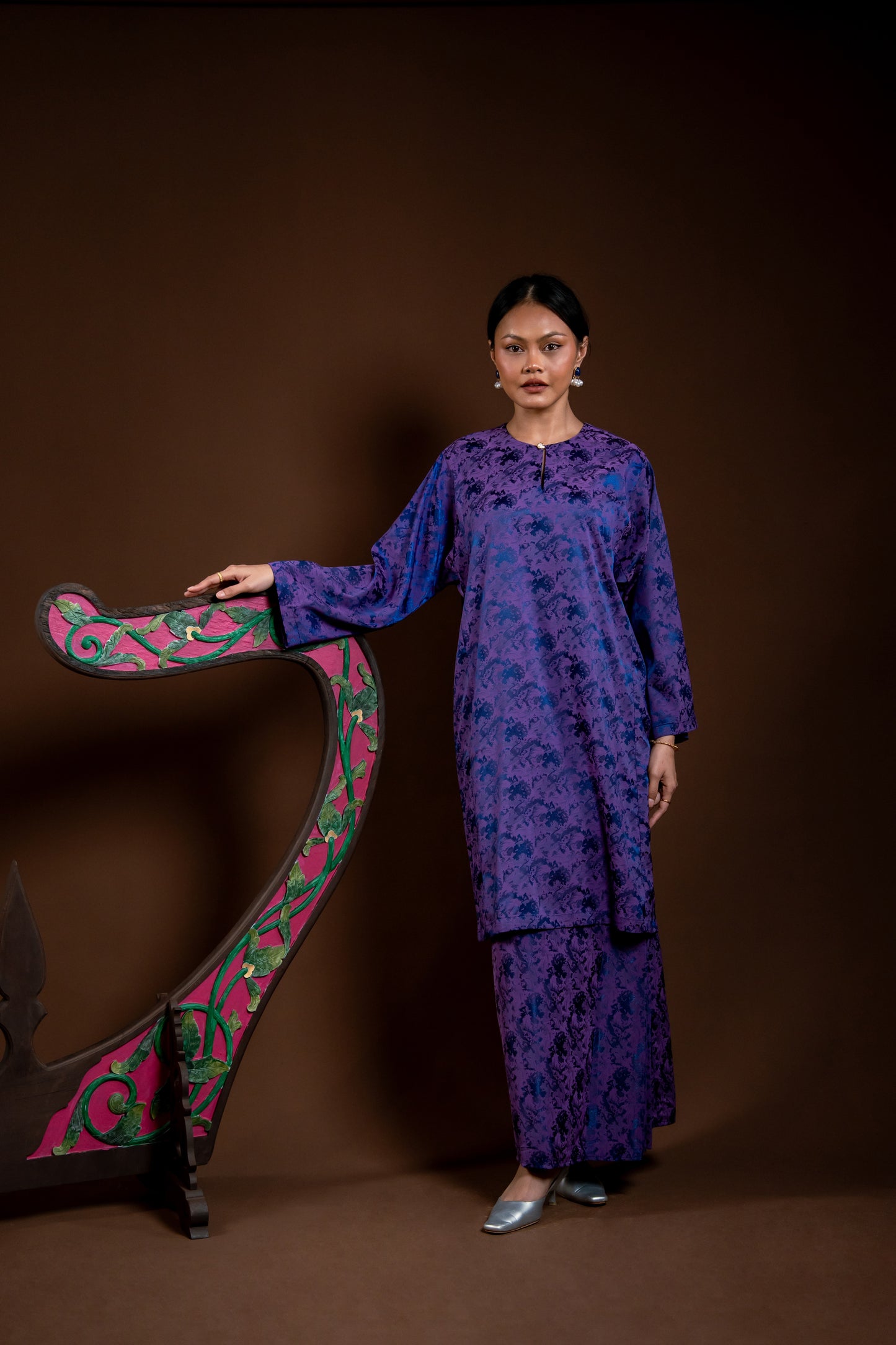 Kurung Rindu Set Mek Ungu