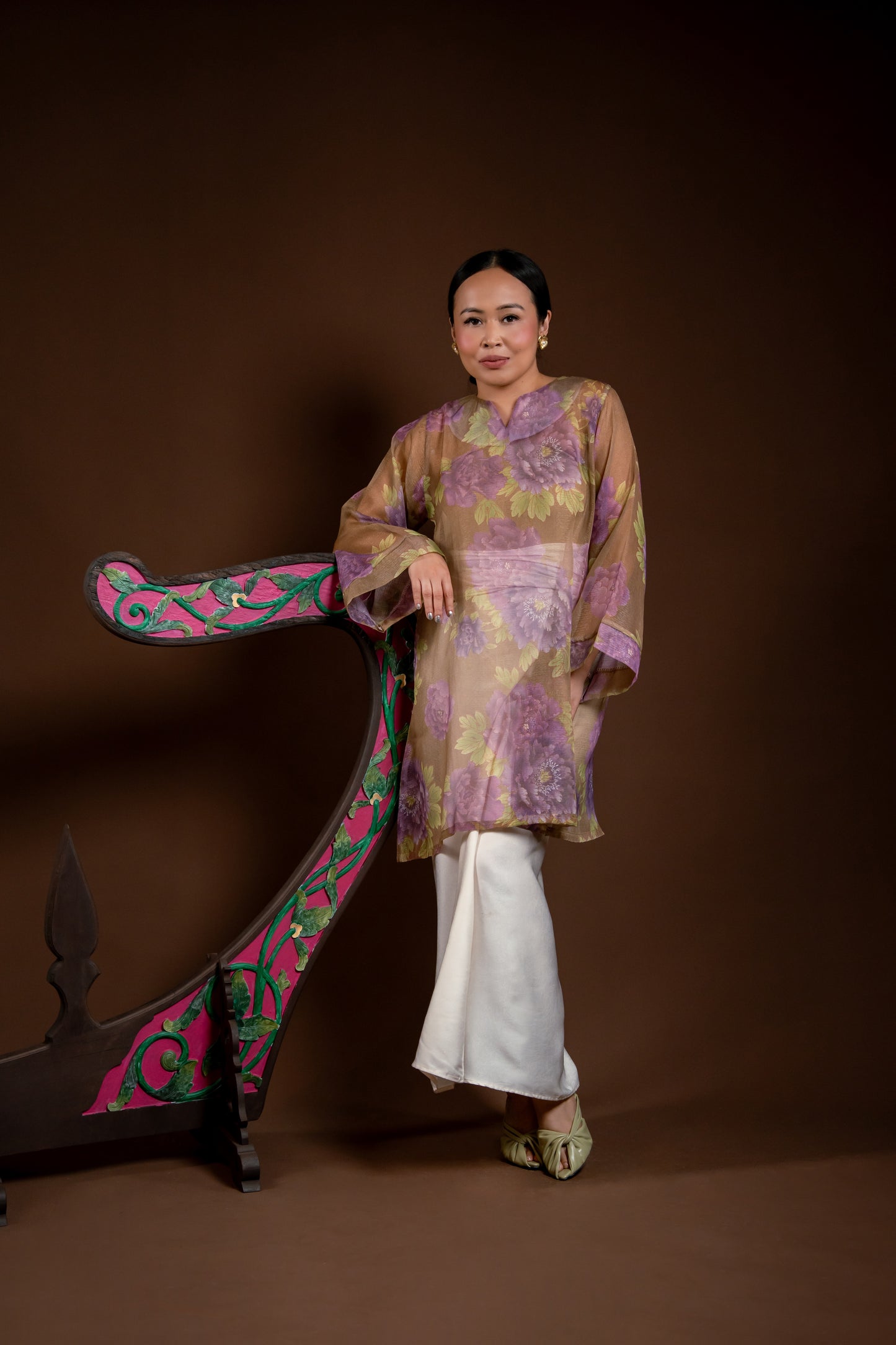 Baju Kurung Rindu Kasih Ungu