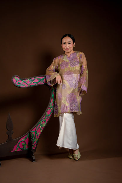 Baju Kurung Rindu Kasih Ungu
