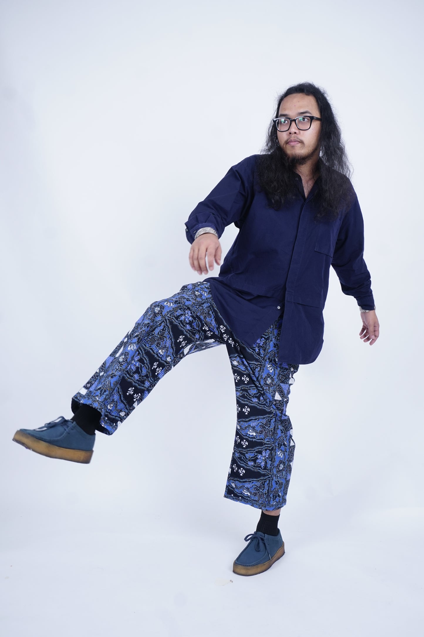 D'SLUAR Batik Biru Geometri