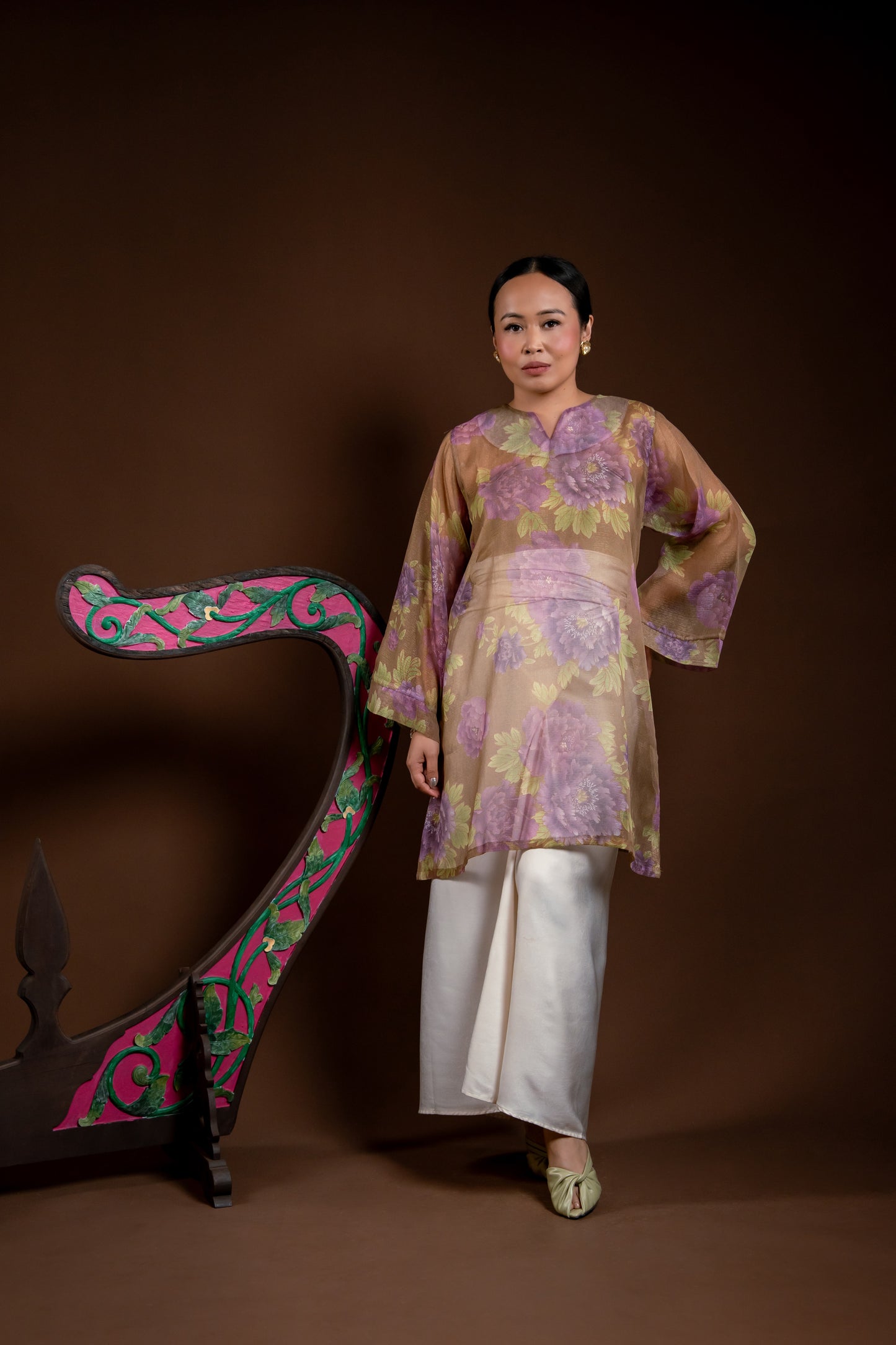 Baju Kurung Rindu Kasih Ungu