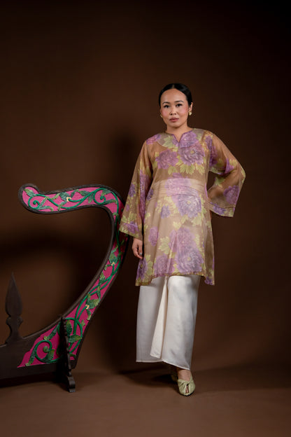 Baju Kurung Rindu Kasih Ungu