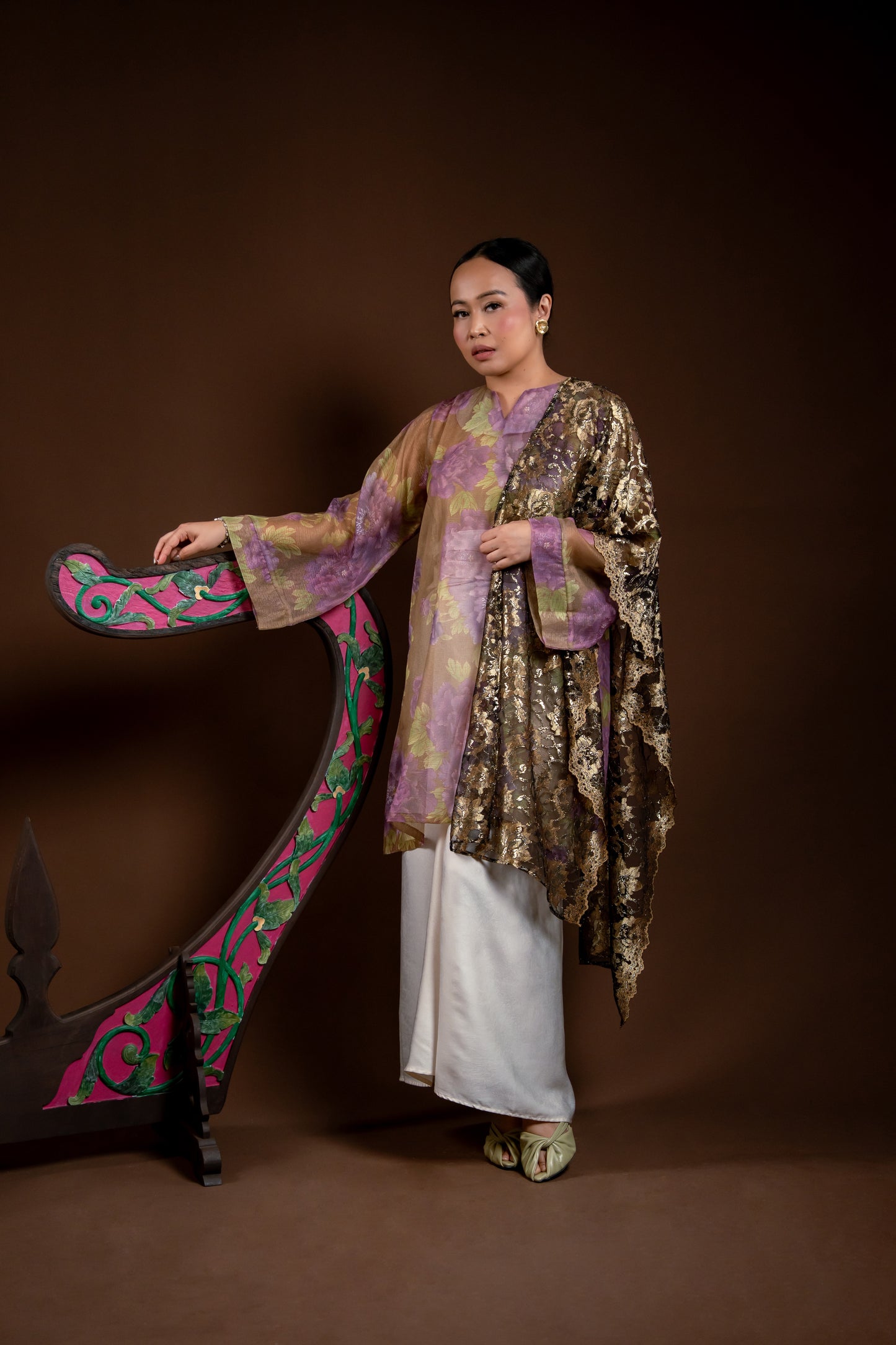 Baju Kurung Rindu Kasih Ungu