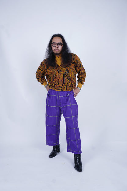 D'SLUAR Garis Besar Ungu Neon