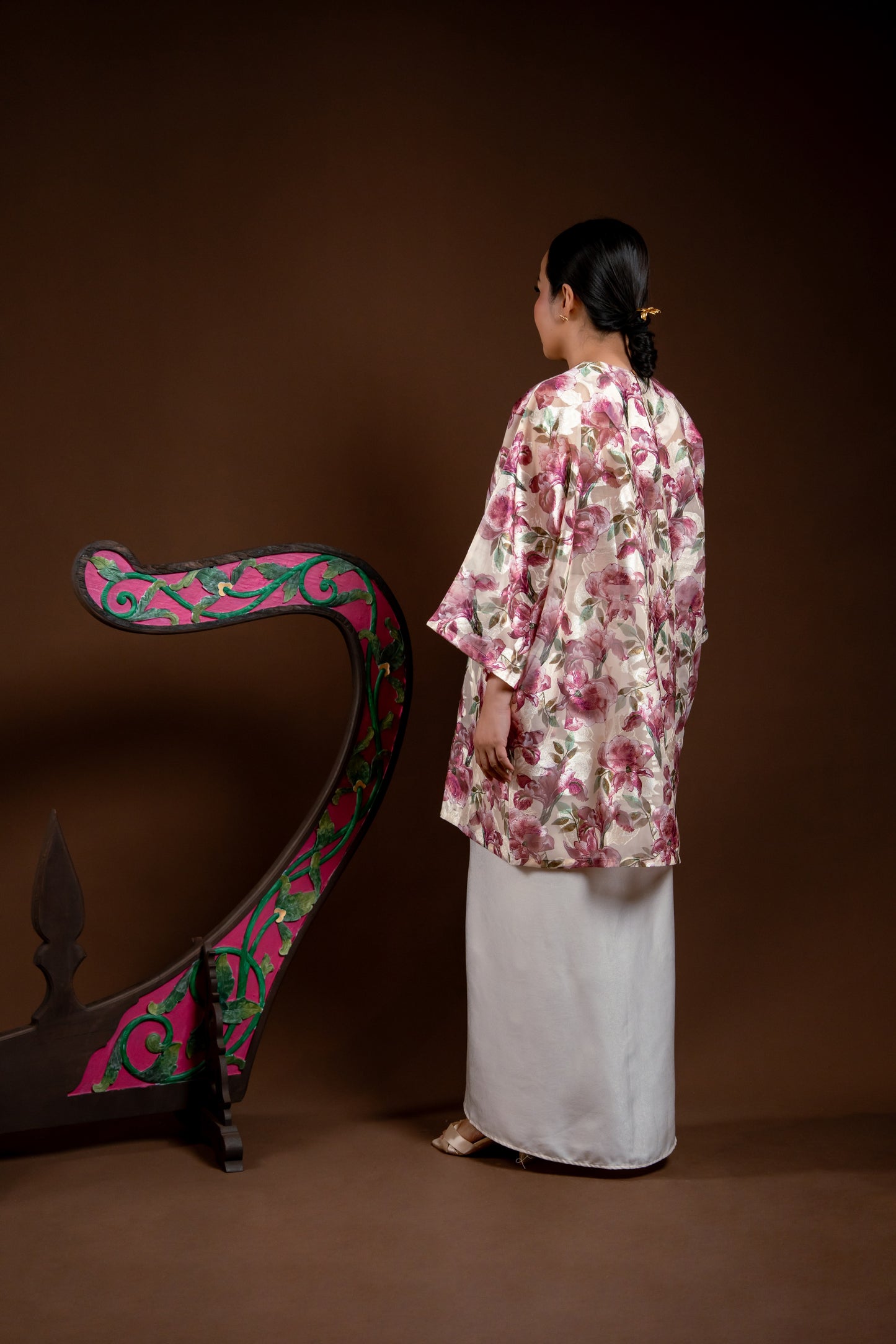 Baju Kurung Rindu Sayang Bunga Ungu