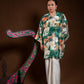 Baju Kurung Rindu Sayang Bunga Hijau