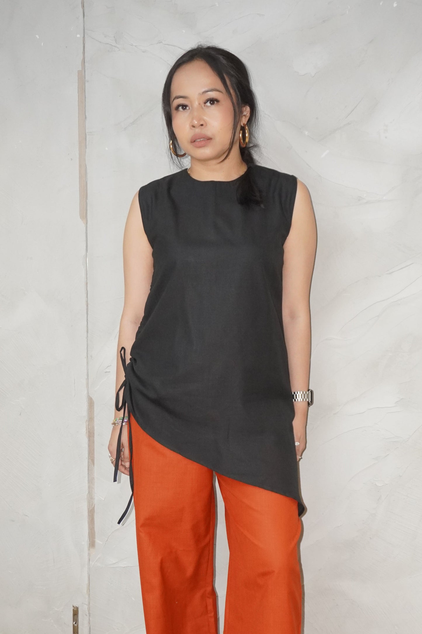 Baju Santun Linen Hitam