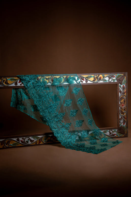 Selendang Rindu Lace Hijau