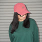 Topi Corduroy Merah Jambu