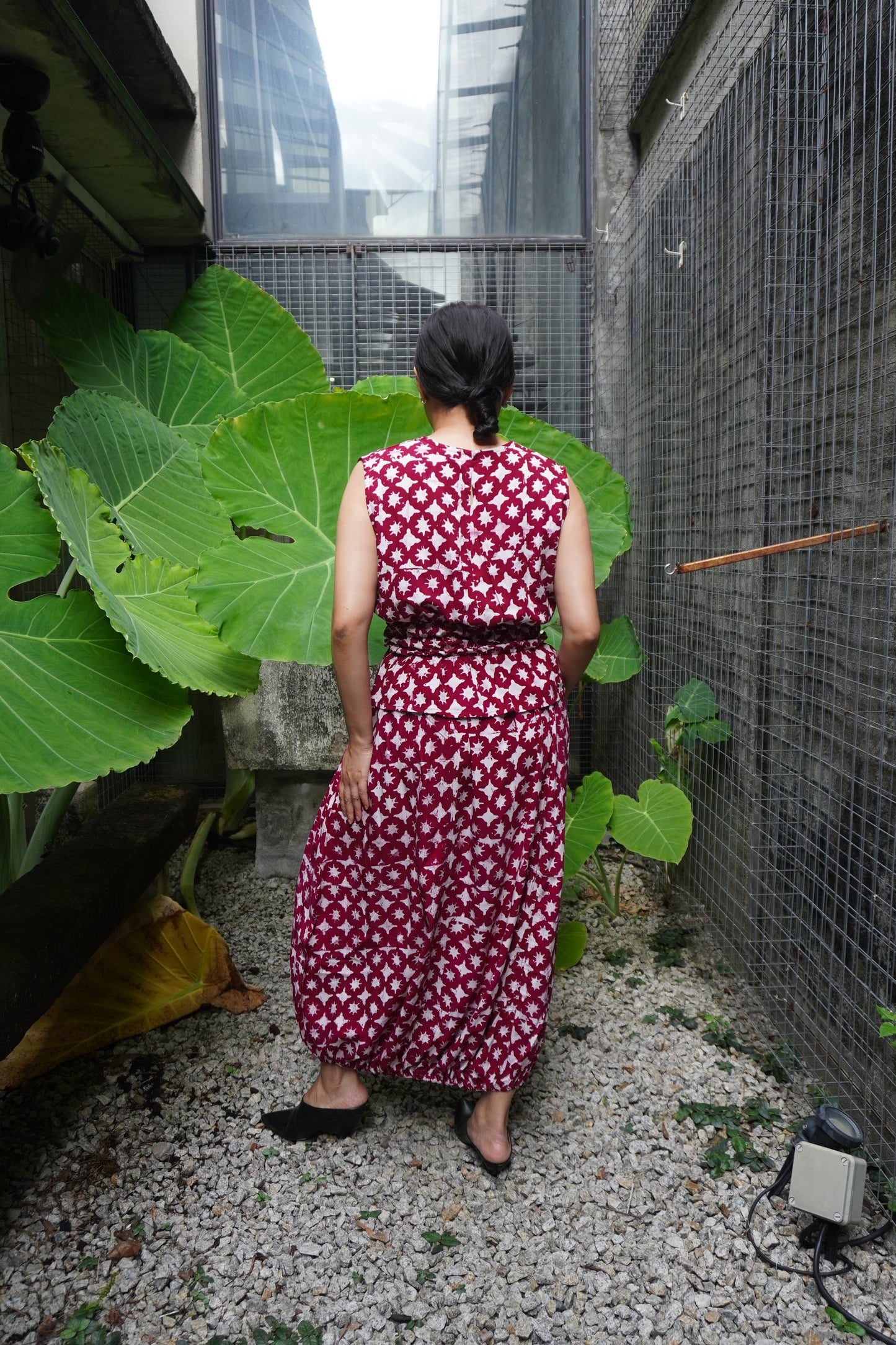 Skirt Chop Maroon Terang