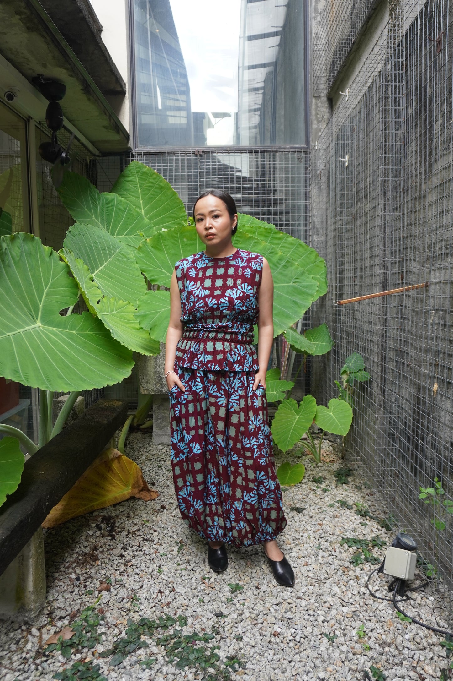 Baju Chop Marun Biru