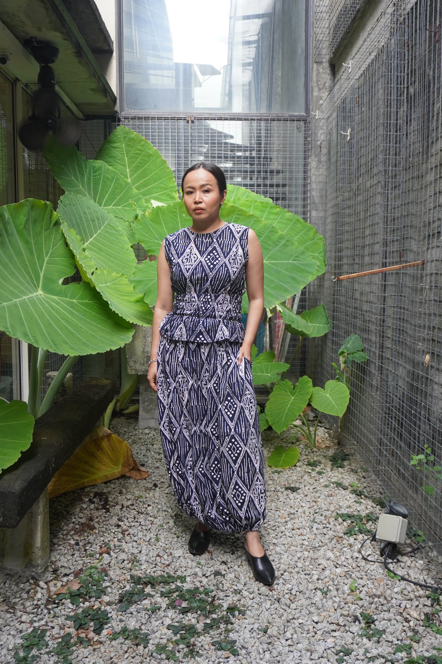 Baju Chop Biru Gelap