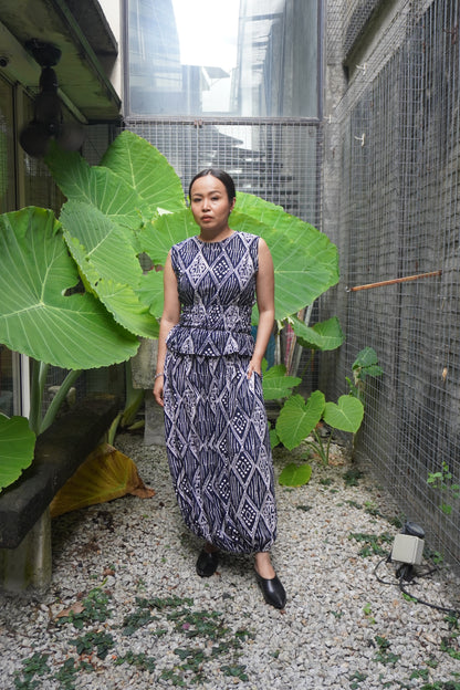 Skirt Chop Biru Gelap