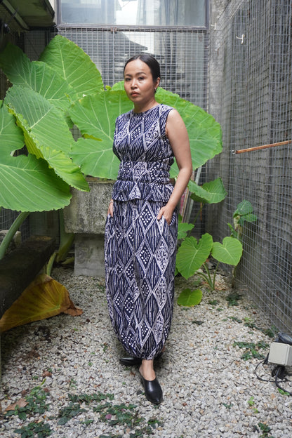 Skirt Chop Biru Gelap
