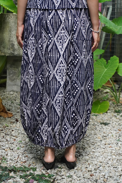 Skirt Chop Biru Gelap