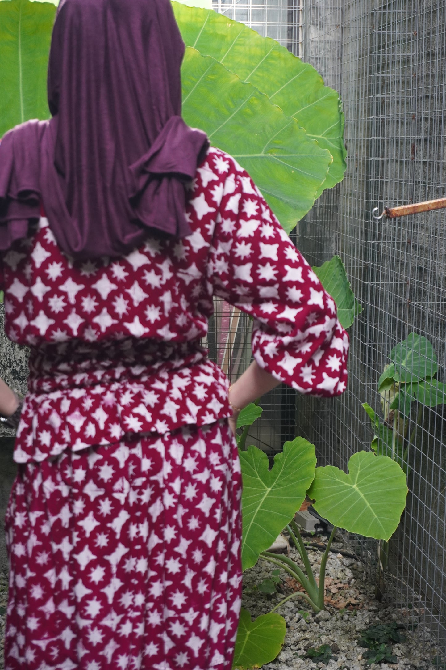 Baju Chop Marun Terang