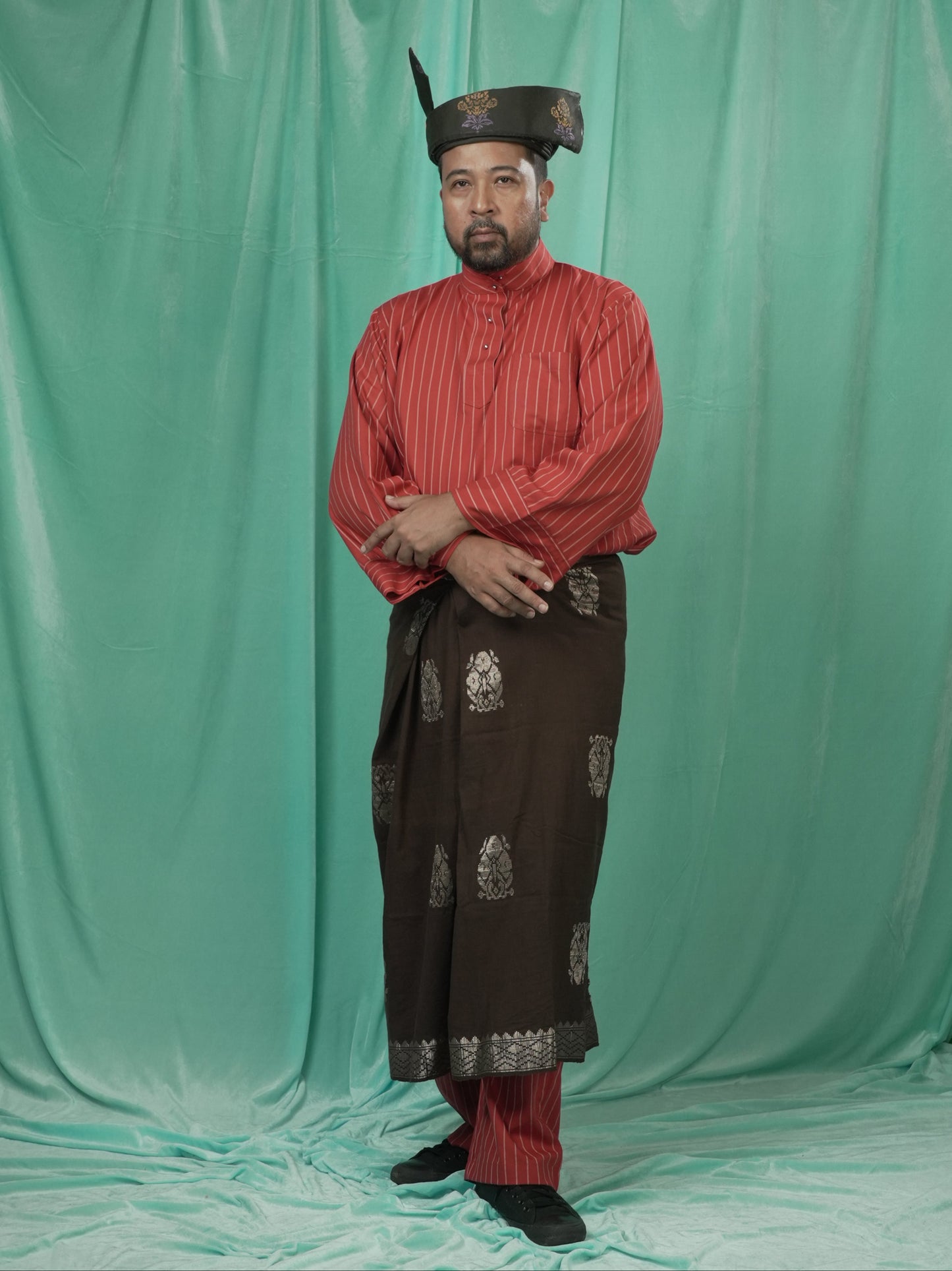 Baju Melayu Belantara Oren