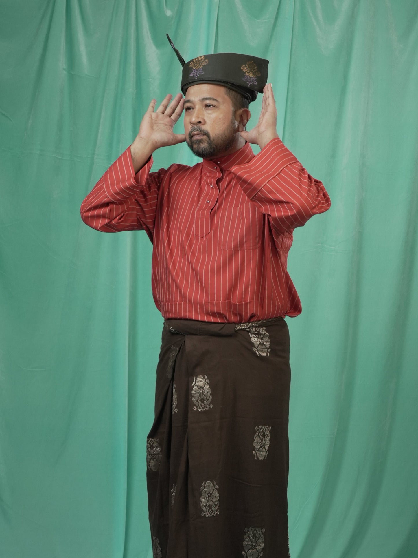 Baju Melayu Belantara Oren