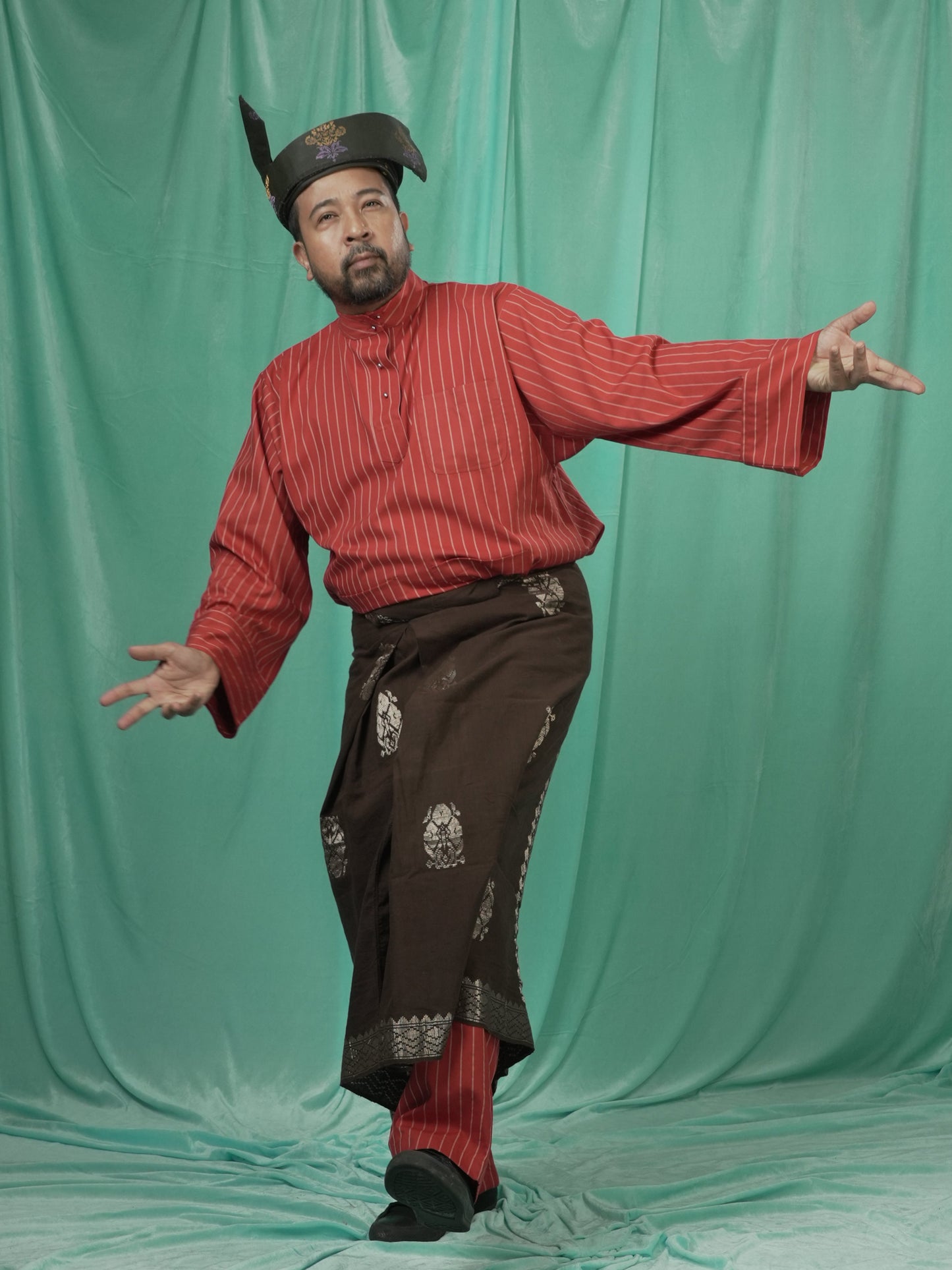 Baju Melayu Belantara Oren