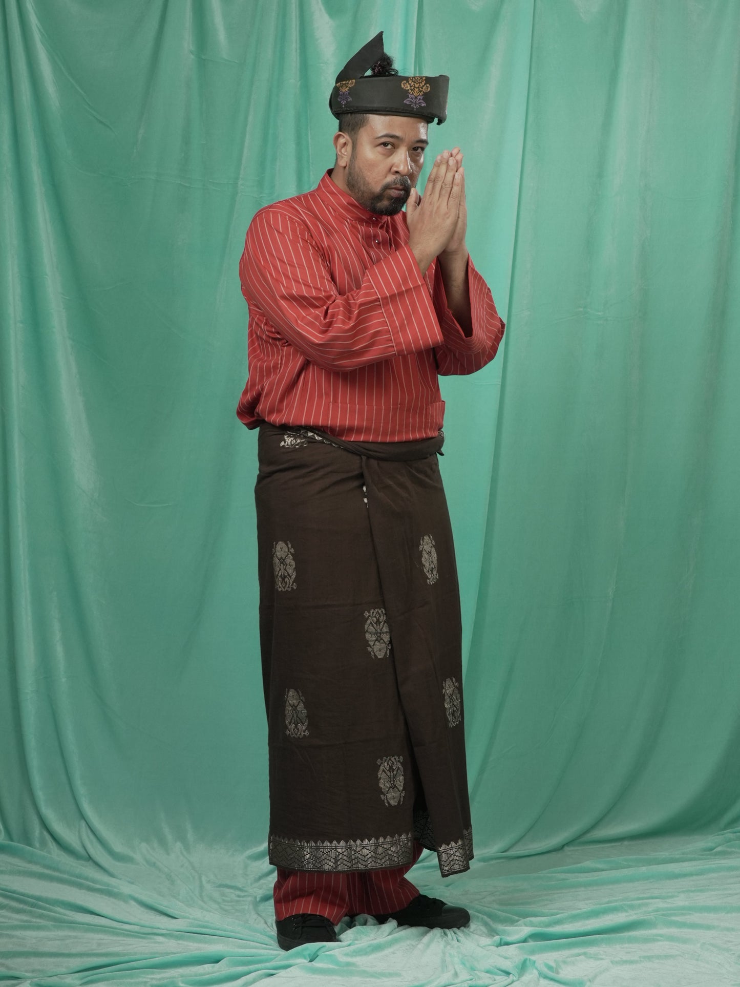 Baju Melayu Belantara Oren