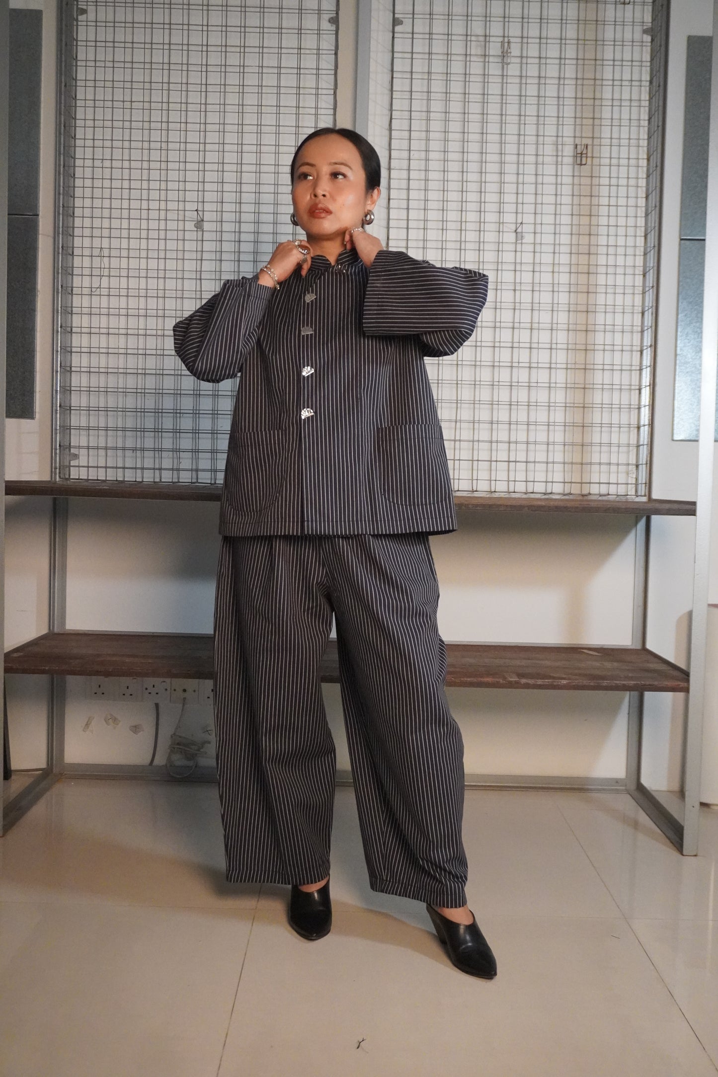 Seluar Lintang Hitam