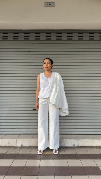 Seluar Grit Slack Putih