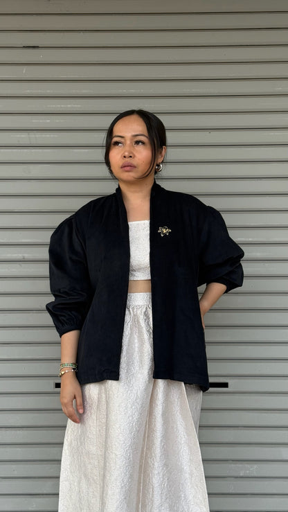Jaket Grit Puff Hitam