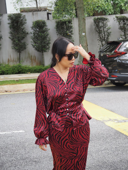 Baju Rogaya Belang Merah