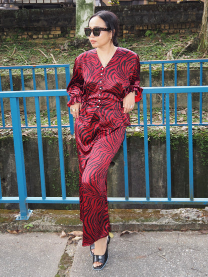 Baju Rogaya Belang Merah