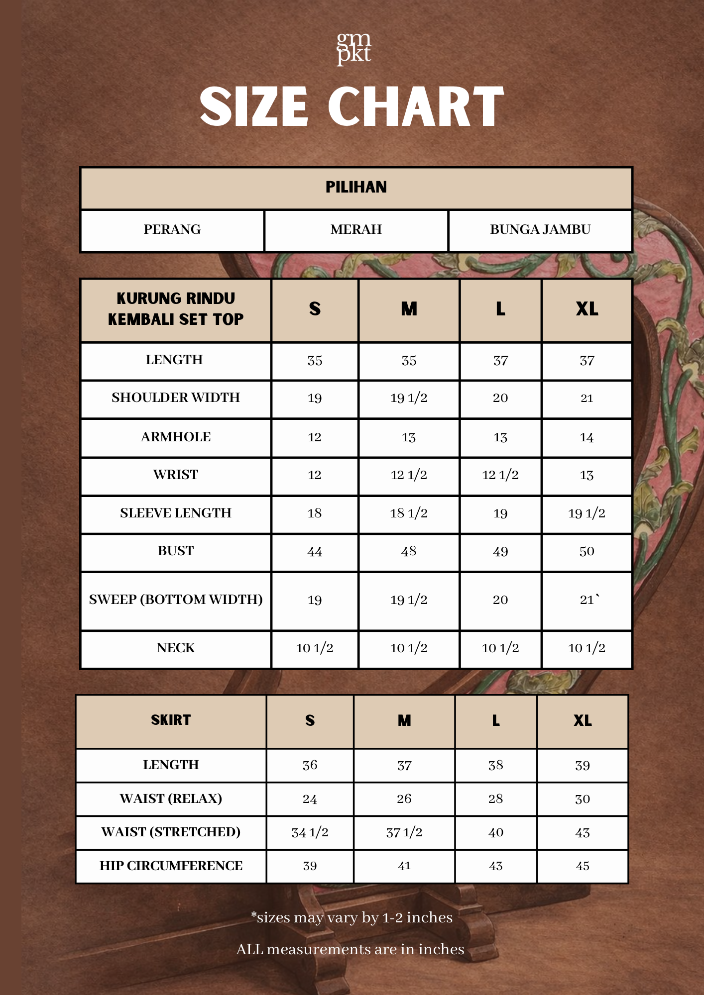 Kurung Rindu Kembali Set Bunga Jambu