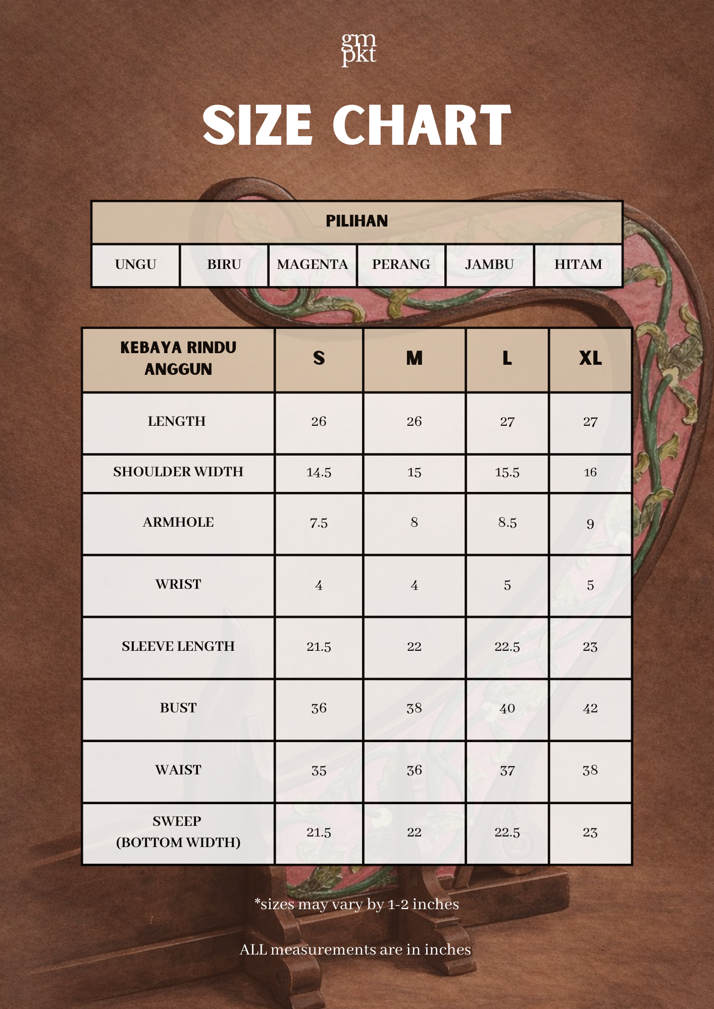 Kebaya Rindu Membara Jambu