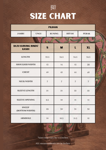 Baju Kurung Rindu Kasih Jambu