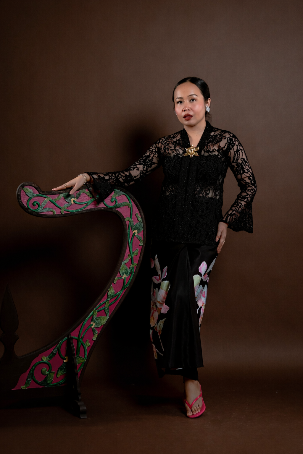 Kebaya Rindu Anggun Hitam