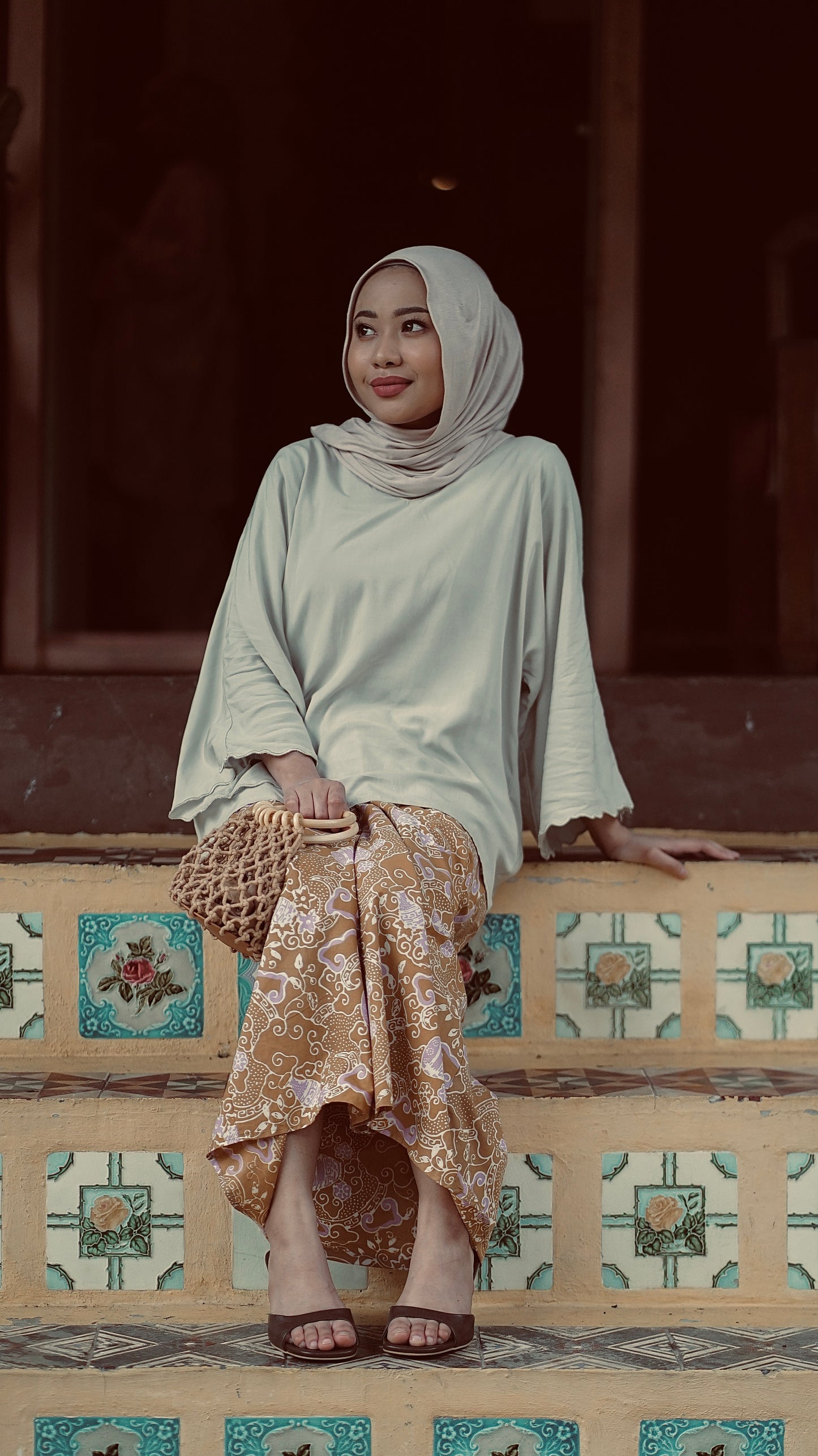 Baju Senah Sulam in Hijau