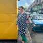 Baju Kurung Bunga Hitam